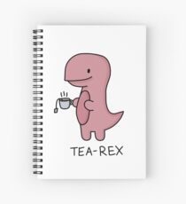 'Tea-Rex' Illustration Spiral Notebook