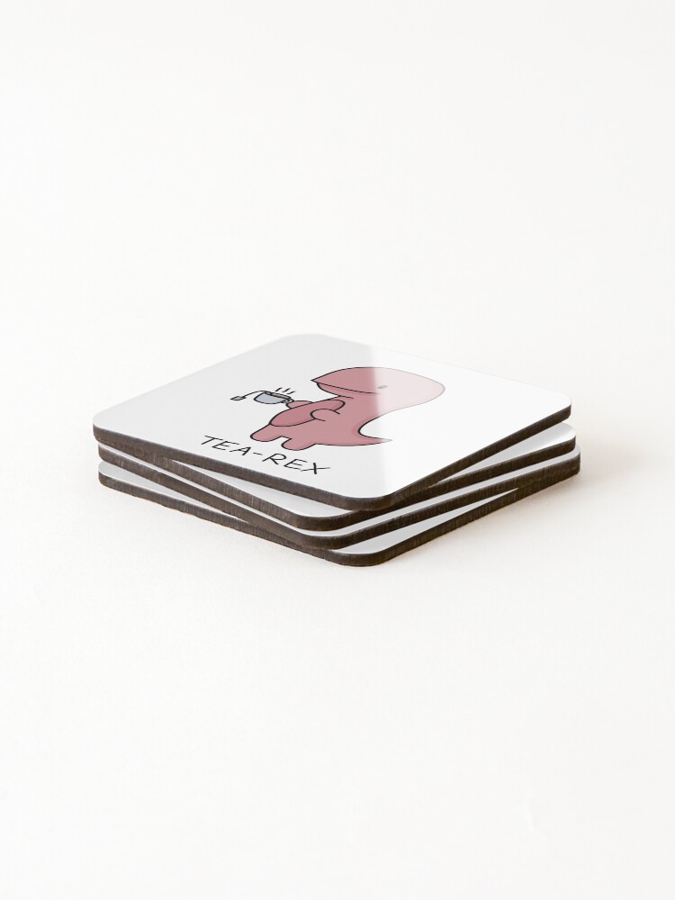 Disover 'Tea-Rex' Illustration Coasters