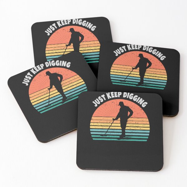 Item preview, Detector retro sunset just keep digging  designed and sold by TipTopTapo.