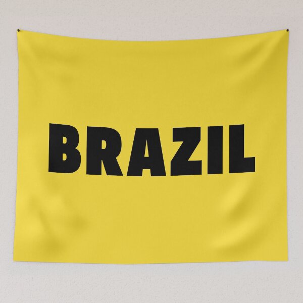 Item preview, BRAZIL (Black on Yellow) designed and sold by STUDIO-72.