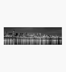 Liverpool skyline at night Photographic Print