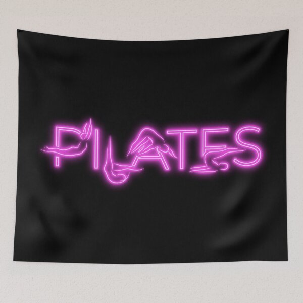 Item preview,  Pilates poses in PILATES word neon effect designed and sold by sashica.