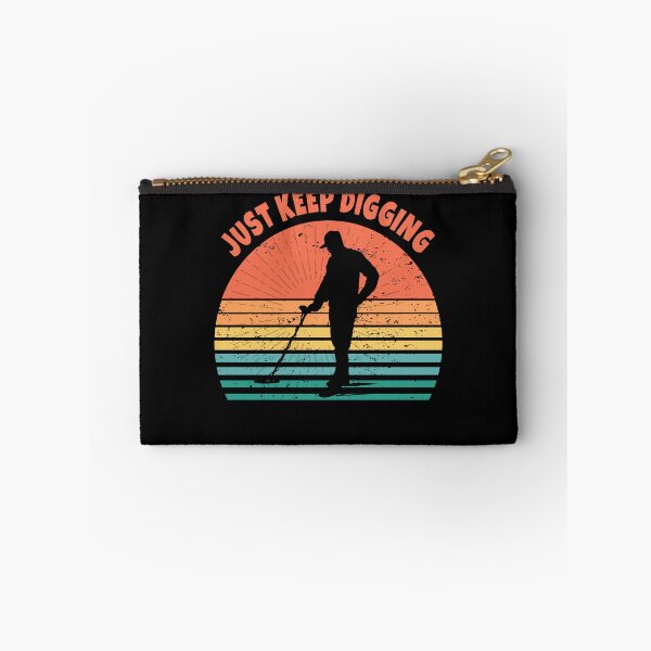 Item preview, Metal Detecting retro sunset just keep digging  designed and sold by TipTopTapo.