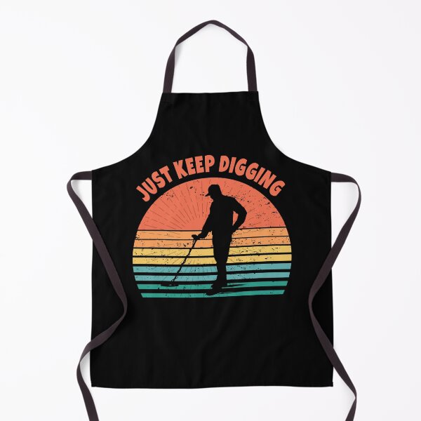 Item preview, Metal Detecting retro sunset just keep digging  designed and sold by TipTopTapo.