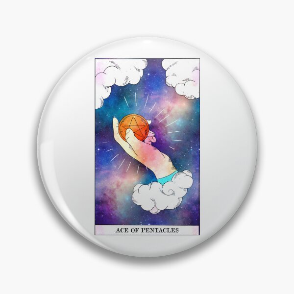 Item preview, Ace Of Pentacles - Tarot Card Print - Minor Arcana designed and sold by Annalee Beer.
