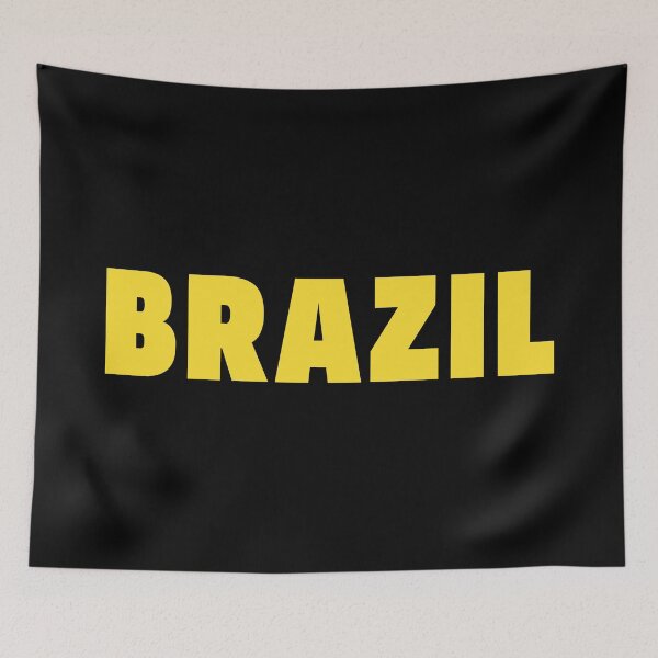 Item preview, BRAZIL (Yellow on Black) designed and sold by STUDIO-72.