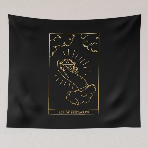 Item preview, Ace Of Pentacles - Tarot Card Print - Minor Arcana designed and sold by Annalee Beer.