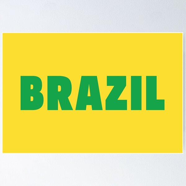 Item preview, BRAZIL (Green on Yellow) designed and sold by STUDIO-72.