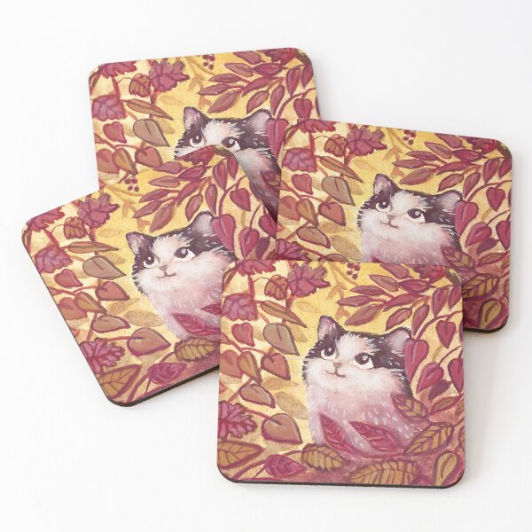 Item preview, A Cat In Autumn Berry Bush Painting designed and sold by mauricucumber.