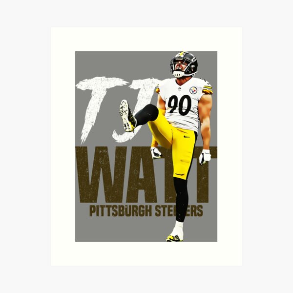 TJ Watt Football Shirt Jersey 100% Cotton #90 Pittsburgh (Small