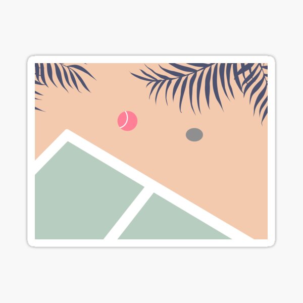Tennis Court #redbubble #decor #buyart Sticker