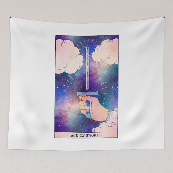 Item preview, Ace Of Swords - Tarot Card Print - Minor Arcana designed and sold by Annalee Beer.