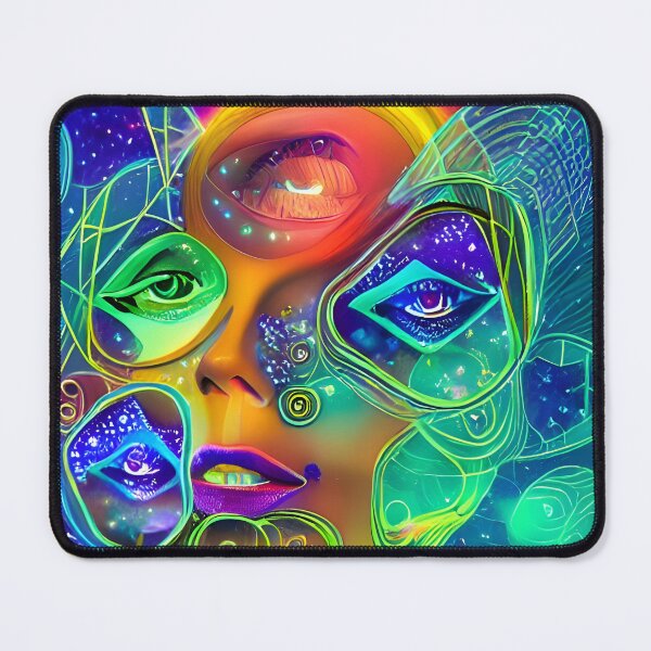Item preview, Synchronicity No.1: Rave Music Inspired AI Illustration designed and sold by Recall-Design.