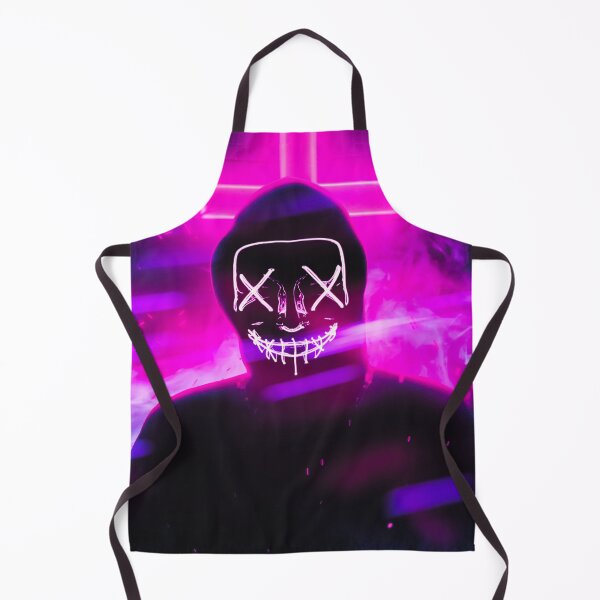 Item preview, Pink Neon silhouette of a Dark Man with a Scary Face designed and sold by Dven-Clothes.
