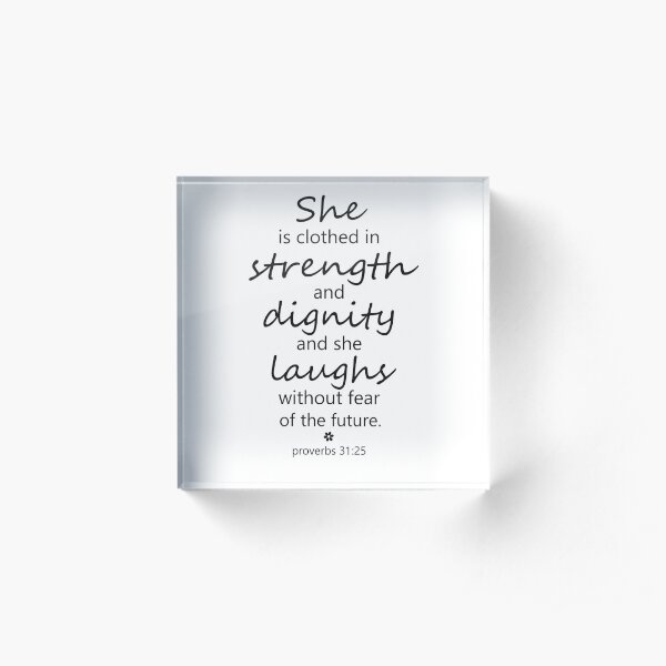 Christian Quote Acrylic Block