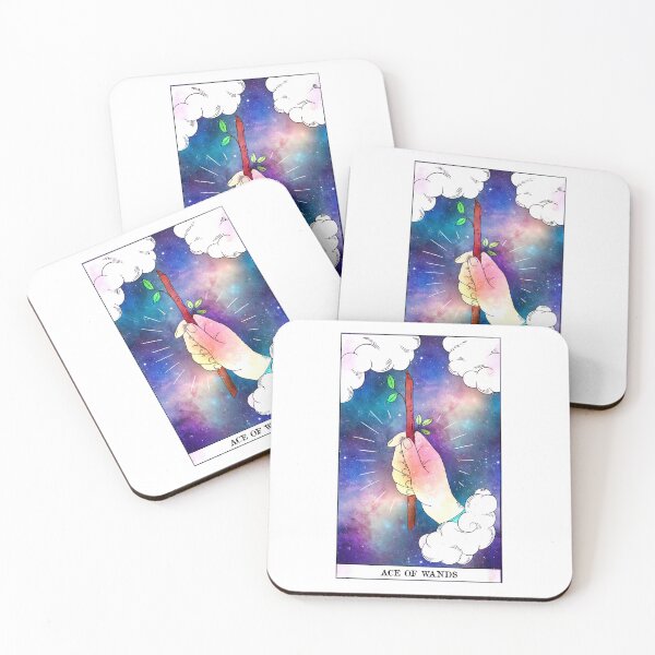 Item preview, Ace Of Wands - Tarot Card Print - Minor Arcana designed and sold by Annalee Beer.