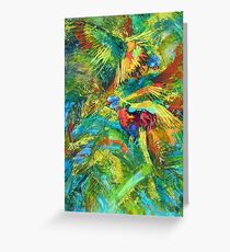Lorikeet splash Greeting Card