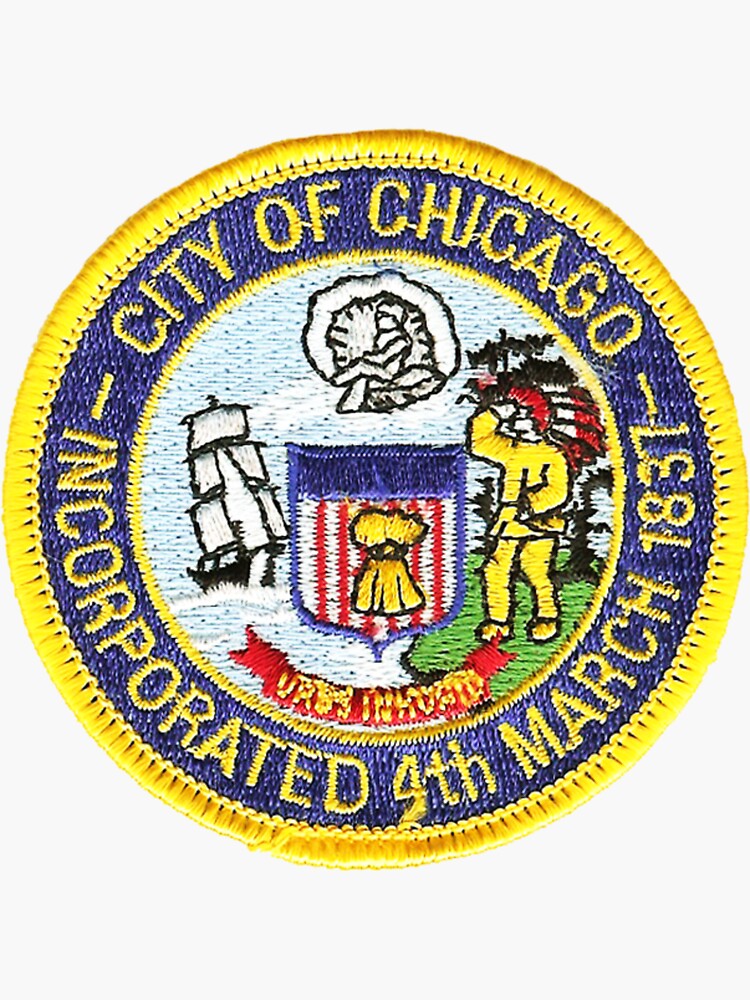 "chicago city " Sticker for Sale by YAZEEDBASH Redbubble