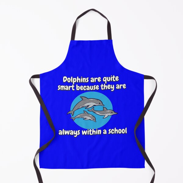 Item preview, Dolphin Pun Design Dolphins Are Quite Smart Because They Are Always Within A School designed and sold by fantasticdesign.