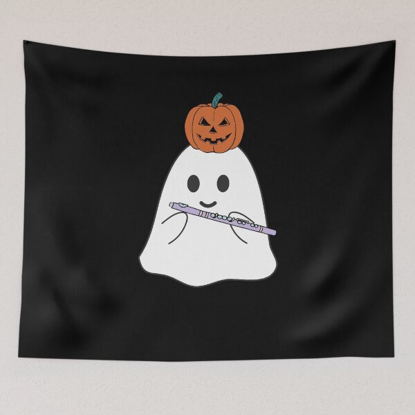 Item preview, Cute Boo Flute Player For Flautist And Orchestra Musician On Halloween Days designed and sold by Funwithmusic.