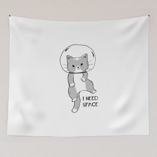 Item preview,  Funny "I need Space" Grey Cat Tshirt gift for cat lovers gift for cat owners  designed and sold by GhostAmine.