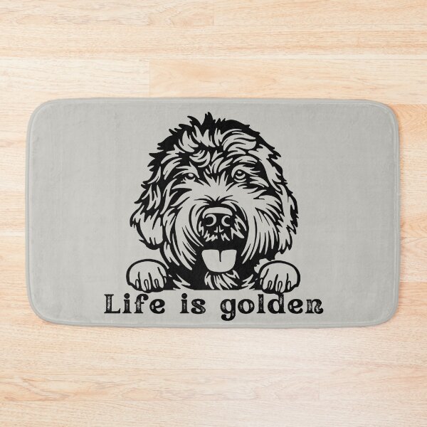 Item preview, Life is Golden with a Goldendoodle designed and sold by MameDesign.