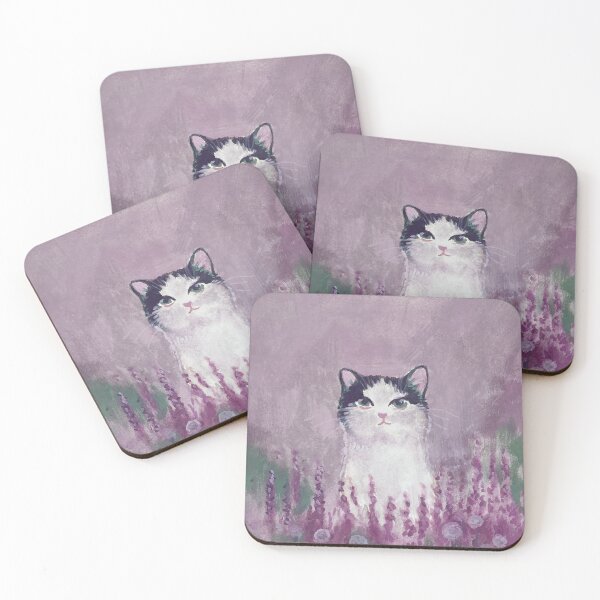 Item preview,  A Cat On A Heather Moor Painting designed and sold by mauricucumber.