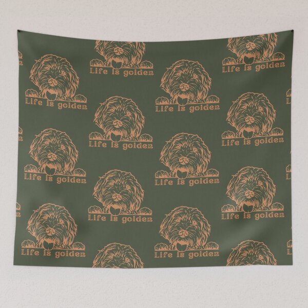 Item preview, Life is Golden with a Doodle designed and sold by MameDesign.