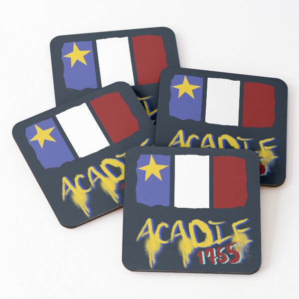 Item preview, Acadien Flag Rippling with Acadie 1755 Text Beneath - Acadian designed and sold by jolabrese.