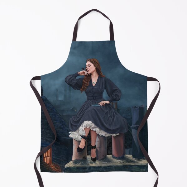 Item preview, While They Sleep - Digital Painting of a Young Witch Sitting on Chimney Tops at Night Time designed and sold by EmilyDewsnap.