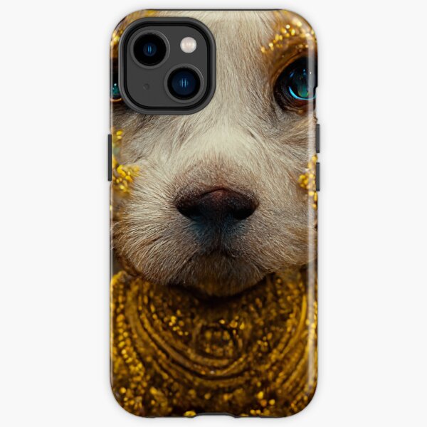 Golden Royalty Dog With Diamonds iPhone Tough Case