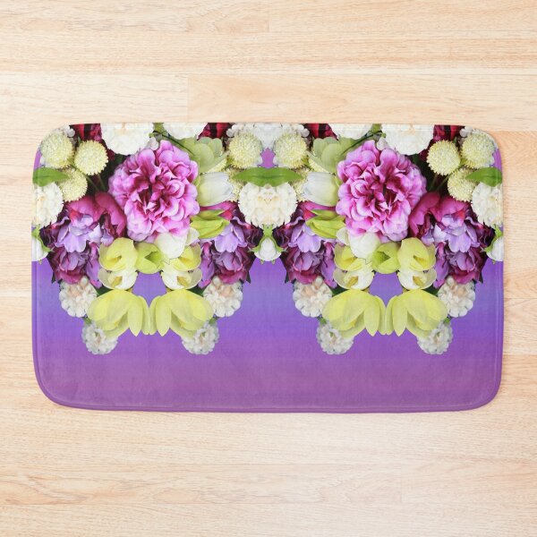 Item preview, Green White Purple Hot Pink Floral Arrangement Garden designed and sold by BGGretchen.
