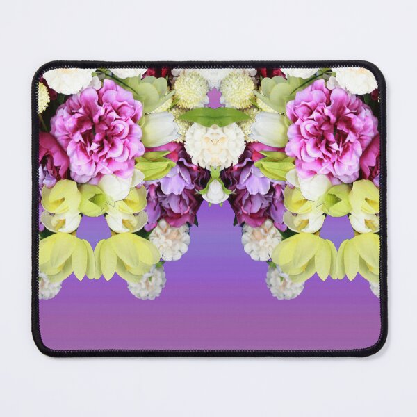 Item preview, Green White Purple Hot Pink Floral Arrangement Garden designed and sold by BGGretchen.