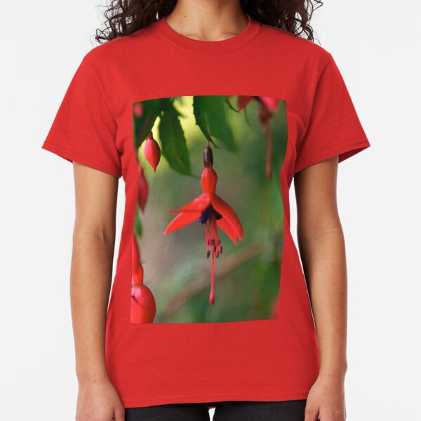 Single Wild Fuchsia Flower, Loch Na Fooey Classic T-Shirt