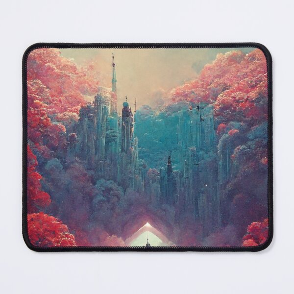 Item preview, City Towering in Valley of Cherry Threes designed and sold by StudioVuoma.
