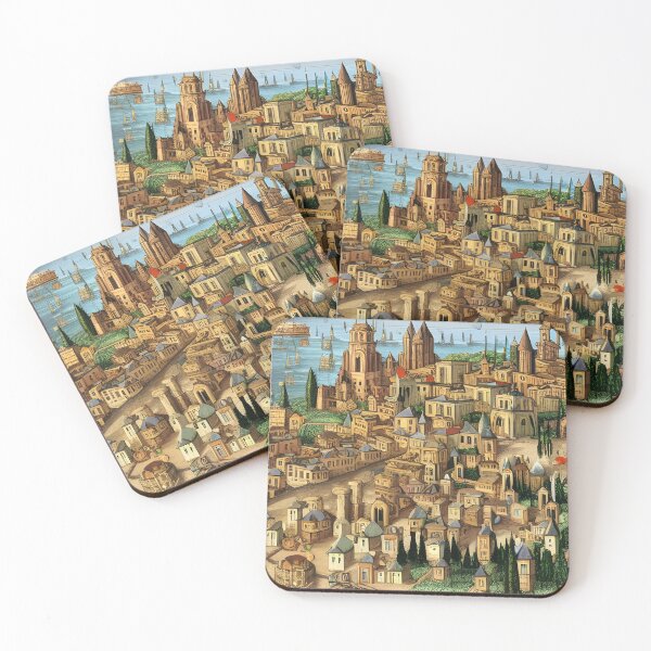 Item preview, Beautiful Medieval City designed and sold by IlluminatedPage.