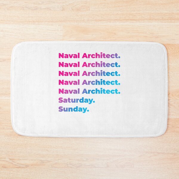 Item preview, Naval Architect work week designed and sold by SVPOD.