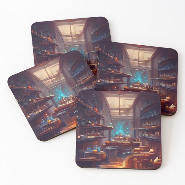 Item preview, Alchemist Laboratory Painting designed and sold by StudioVuoma.