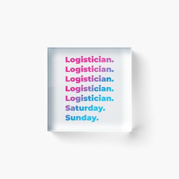 Item preview, Logistician work week designed and sold by SVPOD.