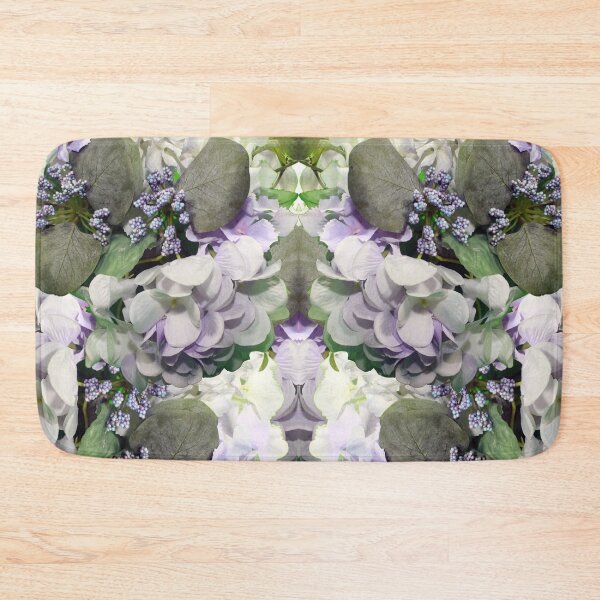 Item preview, White Green Purple Floral Bouquet Mirror Image Beauty designed and sold by BGGretchen.