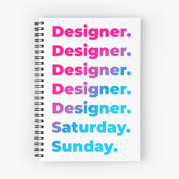 Item preview, Designer work week designed and sold by SVPOD.
