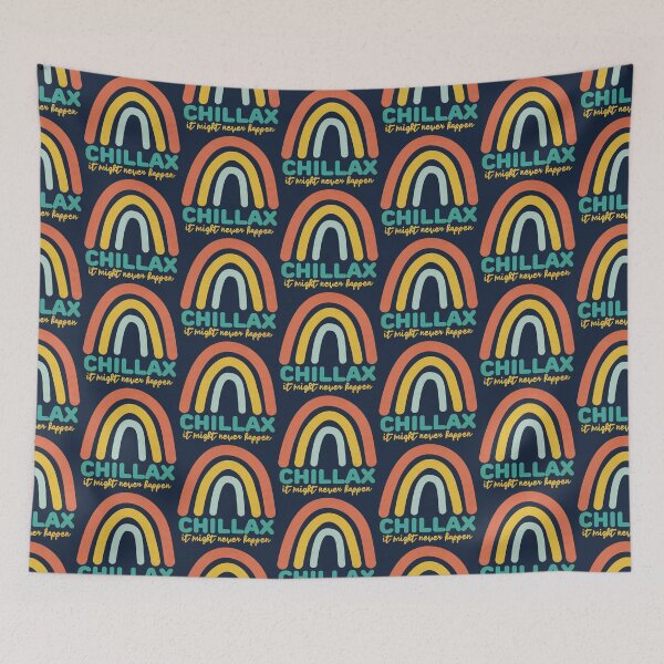 Item preview, BoHo Rainbow - Chillax It Might Never Happen - retro rainbow designed and sold by Numero14.