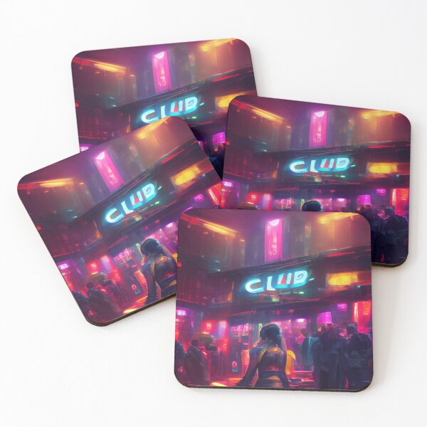 Item preview, Scifi Club with Neon Lights designed and sold by StudioVuoma.