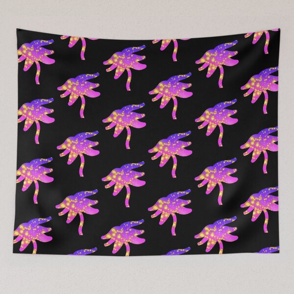 Item preview, Trippy neon sparkly palm tree design designed and sold by neonmoonwaves.