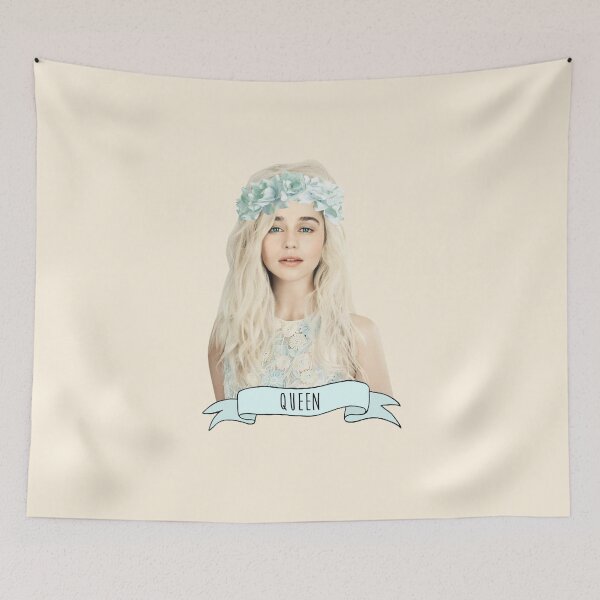 Item preview, Emilia Clarke wearing a flower crown designed and sold by Smuggler.