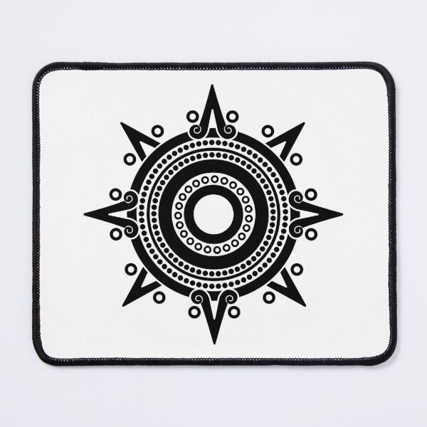 Item preview, Aztec Circular Sun Tribal Border  designed and sold by boneytoes.