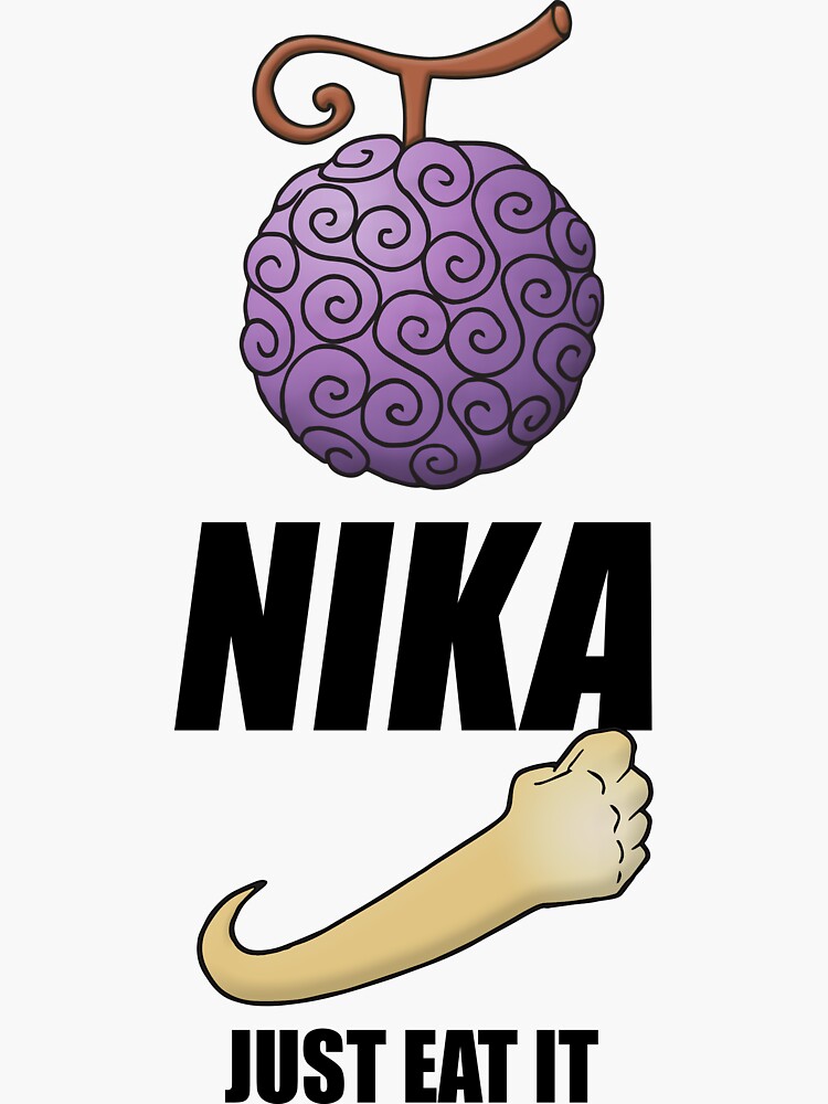 "One Piece Devil Fruit Nika" Sticker for Sale by 4Emperors Redbubble
