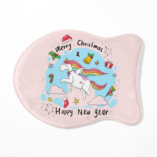 Merry Christmas And Happy New Year Cat Mat