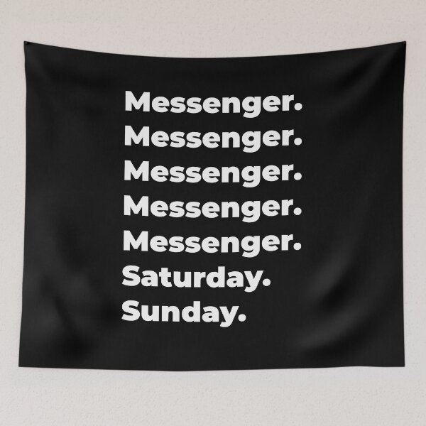 Item preview, Messenger saturday and sunday designed and sold by SVPOD.
