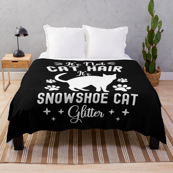 Item preview, It's Not Cat Hair It's Snowshoe Cat Glitter, Funny Snowshoe Cat Owner Quotes, Snowshoe Siamese, Silver Laces, Owner Gifts designed and sold by PRINTED ..